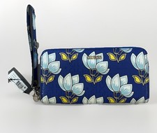 Guess Malena Cobalt Multi Large Zip Around Wallet Wristlet NWT