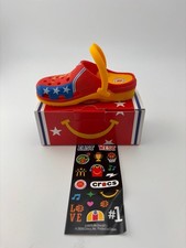 McDonald  s Happy Meal toy All American Croc red yellow new in box with stickers
