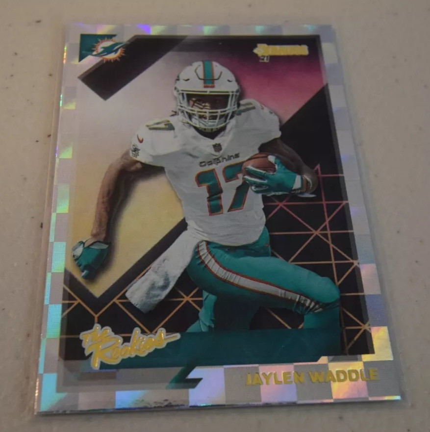 2021 Donruss Jaylen Waddle The Rookies Rookie Card RC #TR-JWA Dolphins