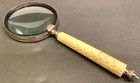Huge MAGNIFYING GLASS w/Carved Handle 10” Long 4” Glass — photo 4