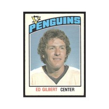 1976 O-Pee-Chee Ed Gilbert Pittsburgh Penguins #329
