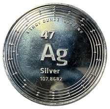 Ag 47 Silver 1oz Round 99.99 per troy oz