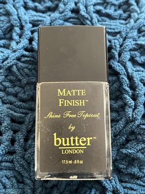  NEW  butter LONDON-Matte Finish Top Coat-Matte Nail Effect-(NEW-NOT IN BOX)