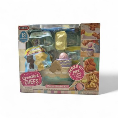Little Tikes Creative Chefs Easter Basket Kit with 13 Accessories, Pretend Play