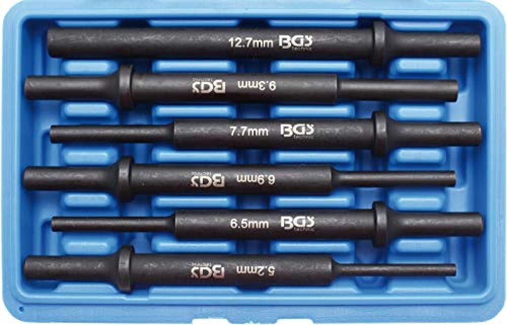 BGS Air Hammer Drift punch set, 6 pezzi, confezione da 2 frosted-look 8943 - NUO