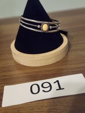 Paparazzi Bracelet - New - Silver And Yellow