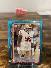 2025-26 Topps Chrome Football Alfred Collins (RC) Auto  Raywave Refractor /199
