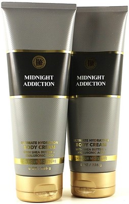 QTY 2 - Bath & Body Works MIDNIGHT ADDICTION Body Cream Lotion Moisturizer 8oz