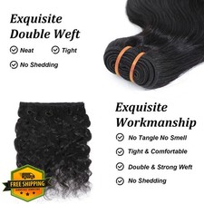 Raw Body Wave Human Hair Bundles 22 Inch Brazilian Virgin Unprocessed 1 Bundle