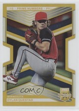 2023 Elite Extra Edition Gold Prime Numbers Die-Cut 3/10 Dylan Questad #112 1cx3