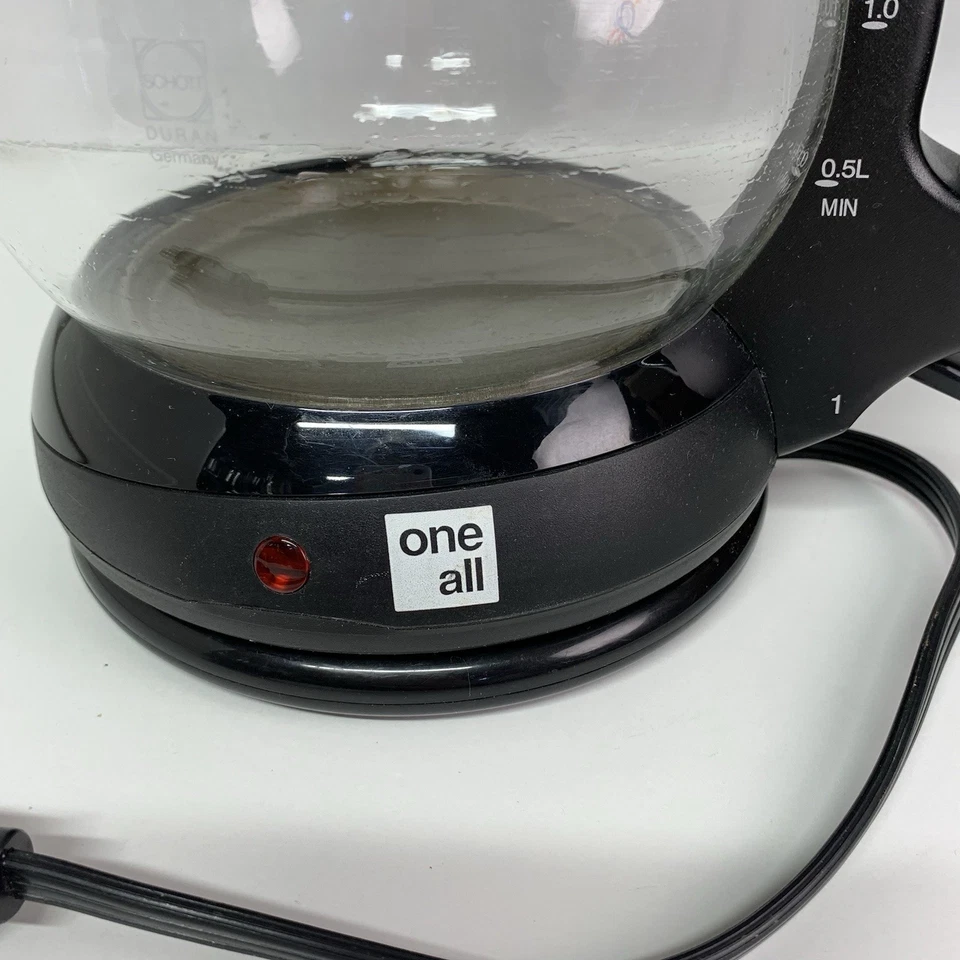 Chaleira de chá Medelco One totalmente elétrica sem fio garrafa de vidro 1,7L modelo GK-20 - Imagem 2 de 4