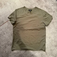 A.P.C. ApcKhaki T-Shirt Men's tops, popular brands, popular designs Limited Edit