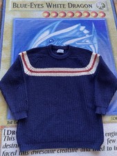 Vintage 50s 60s Quaker Marine Supply Wool Fisherman Sweater Men’s Large Striped