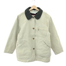 L.L.Bean Llb Hunting Jacket Size L R662/With Liner/Large 80S Beige Ladies Used
