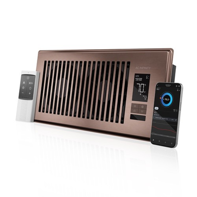 #ad AIRTAP T4 Bronze Quiet Register Booster Fan 4 x 10” Improves Heating Cooling $59.99