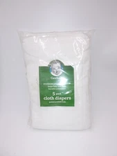 GERBER PreFold Diapers 5 pack 6-ply Cloth 100% Cotton NIP