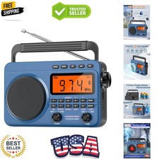 Digital AM FM Shortwave Radio with Best Reception,4000mAh Rechargeable Portab...