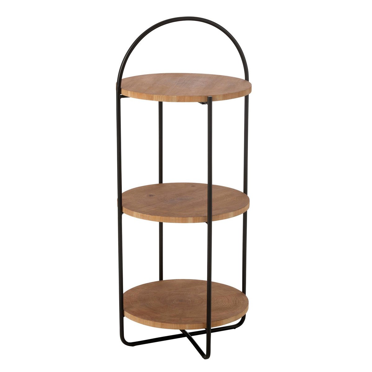 Étagère 3 niveaux Mia en bois clair pour une déco scandinave