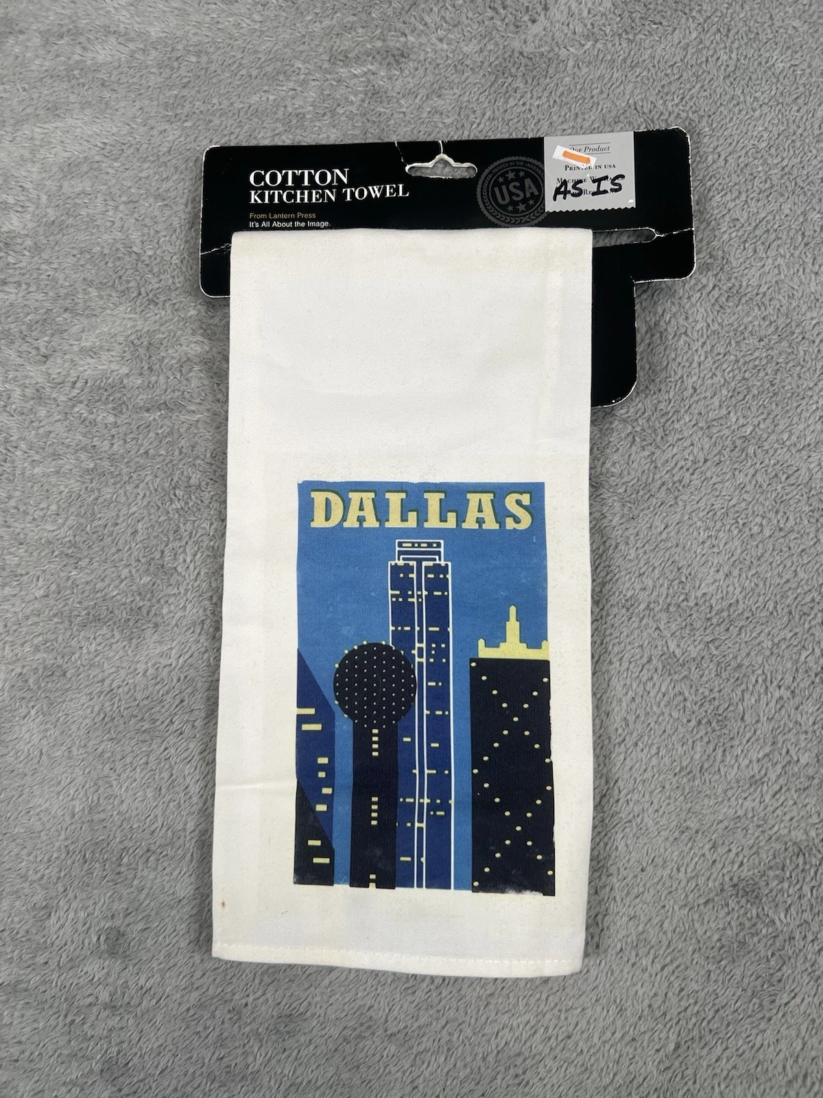 Lantern Press Dallas Skyline Kitchen Towel