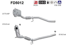 PARTIKELFILTER FÜR VW PASSAT B6 VARIANT (3C5), VW PASSAT B6 (3C2) - AS FD5012