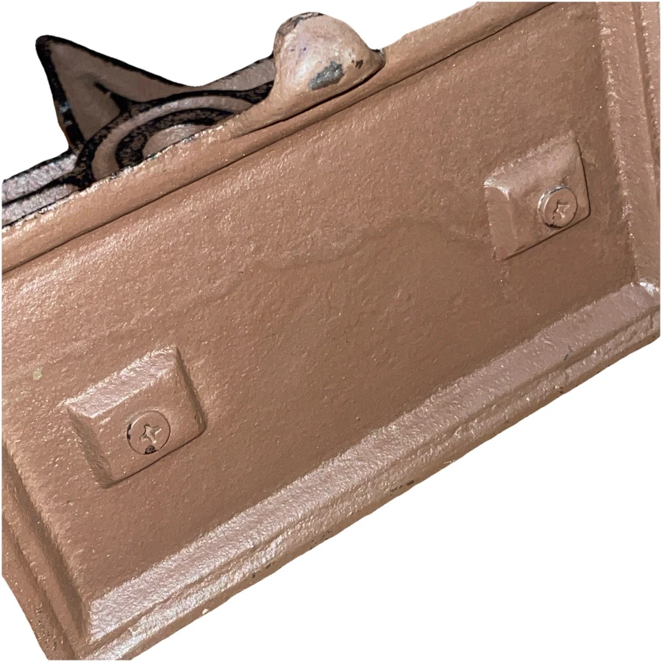 Juego de 2 perchas para medias de Navidad con estrellas de hierro fundido marrón  Foto 4 de 4