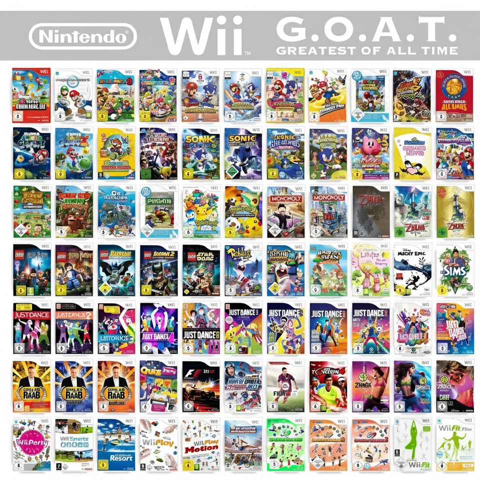 Nintendo Wii Gioco A Scelta tra i Migliori Titoli Zelda Mario Kart Just Dance