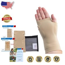 Protective Gel Carpal Tunnel Sleeve: Contoured Pad, Right/Left Hand, Sports Wear