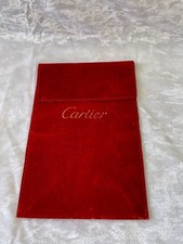 Cartier Boîtier Boîte Pochette Montre de Voyage Pochette Cuir Velours Pochette Grande Taille