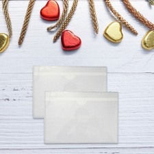20 Pcs PVC-Kartenfach Kartenh&uuml;lle Fotokartenh&uuml;llen Kartenschutzh&uuml;llen