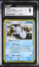 CGC 9 Togetic 11/101 Holo EX Dragon Frontiers Pokemon