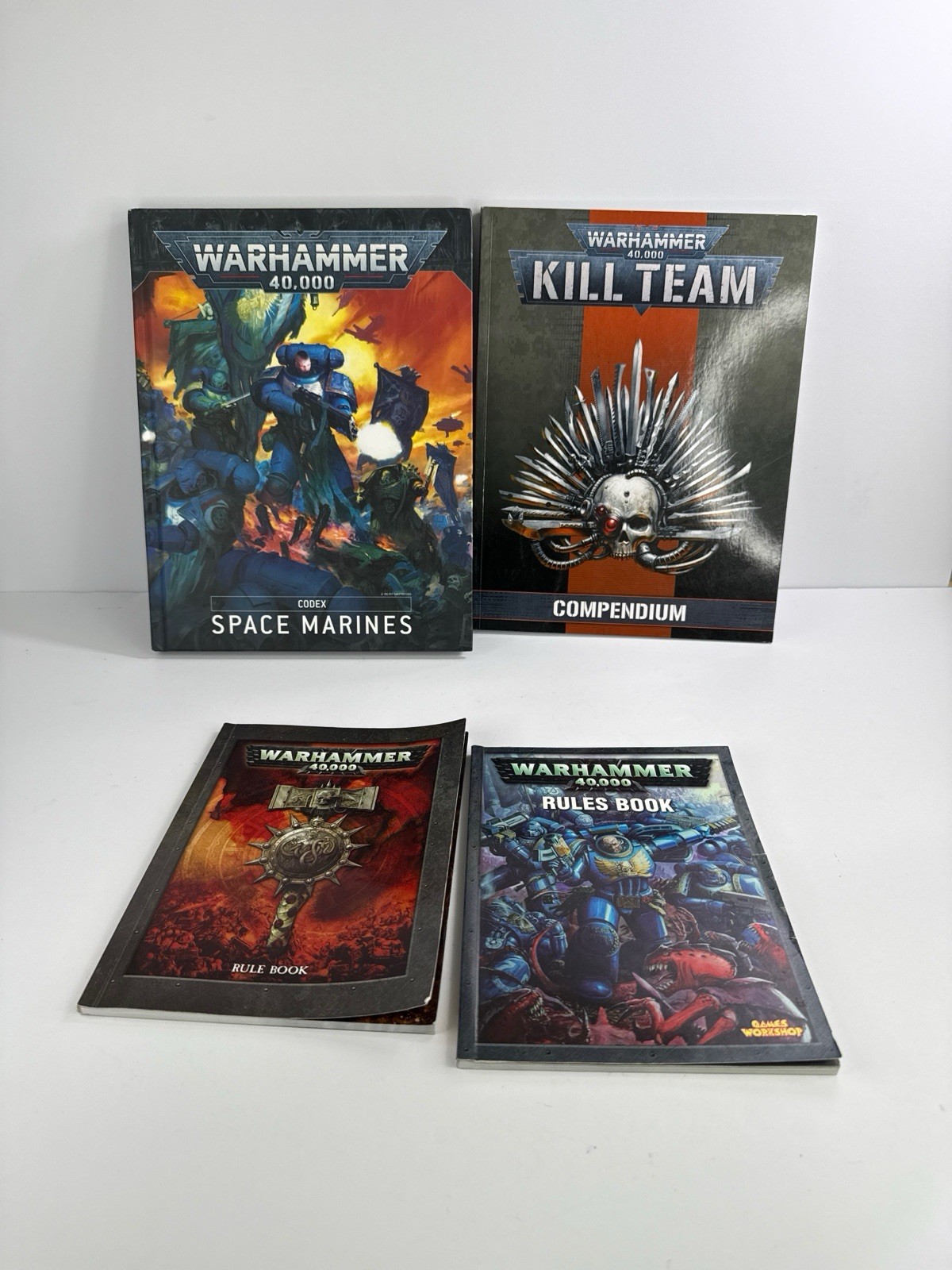 Warhammer 40k Book Lot Codex Space Marines Kill Team Compendium Mini Rulebooks