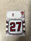 2022 Topps Series 1 - Jersey Number Medallion Commemorative Relics Mike Trout