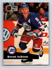 1991-92 Pro Set - Brent Ashton #272 Winnipeg Jets Hockey Card