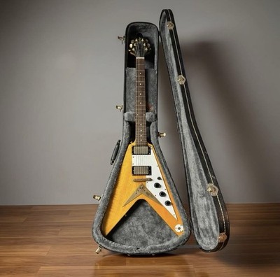 Epiphone Flying V '58 Korina Set Neck Grover Tuners W/ Hardshell Case