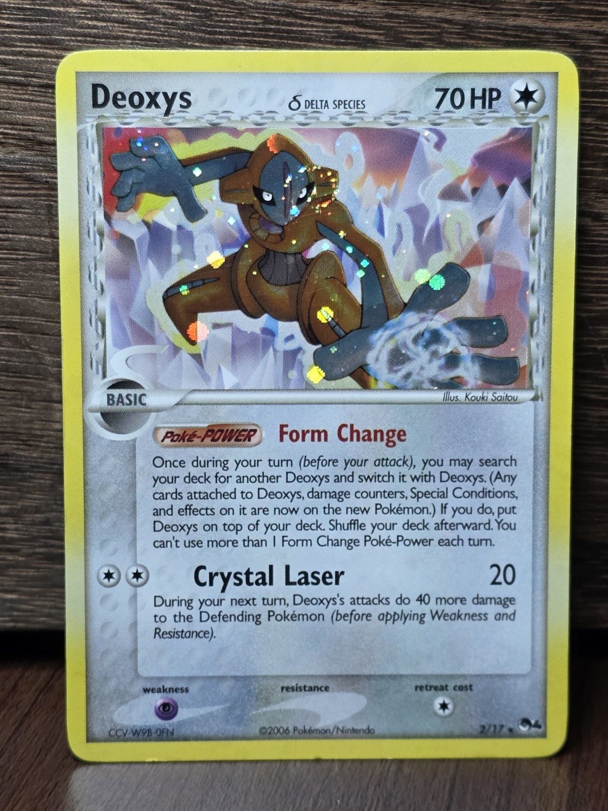 Deoxys 2/17 Delta Species Holo Rare Pop Series 4 2006 Ex Era Pokémon Card MP