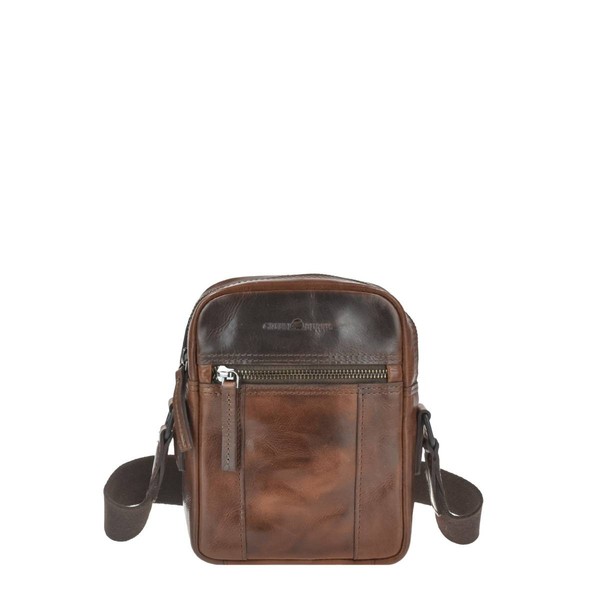 Greenburry UmhäNgetasche Leder Newport Herrentasche Braun-image