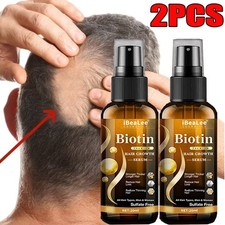 Biotin Hair Growth Spray Anti Hair Loss Fast Regrowth Scalp Treatment Serum US