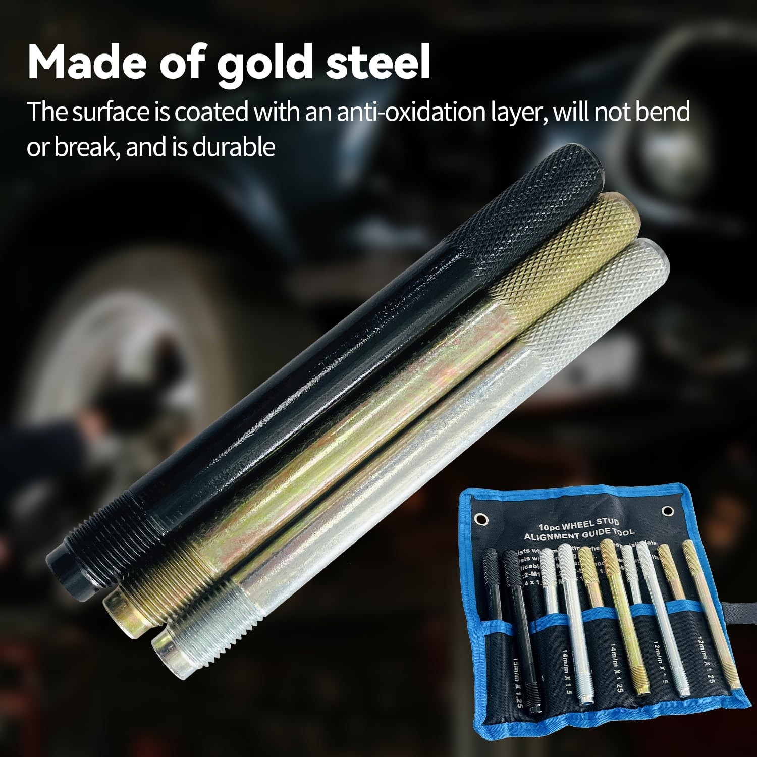 10PC Wheel Alignment Tool Stud Pin Bolts for Tire & Wheel Repair M12-M15 eBay