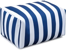 Outdoor Bean Bag Chair Lounger Ottoman for Adults, Waterproof Marine Beanbag Cha