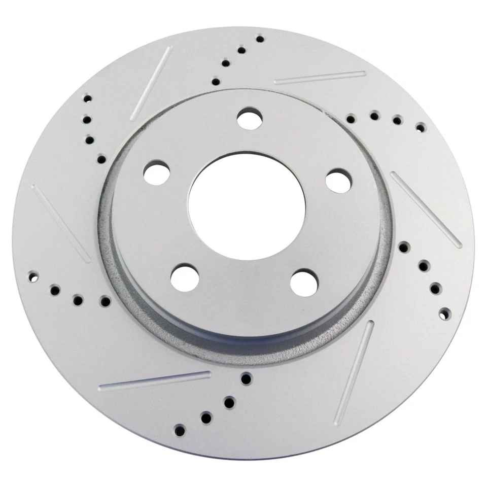 Performance Disc Brake Rotor Drilled & Slotted Front G-Coated Pair - Image 4 of 4