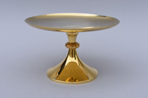 Antiguo pedestal de plata de ley patena, todo de ley, chapado en oro (CU141) - Imagen 8 de 14