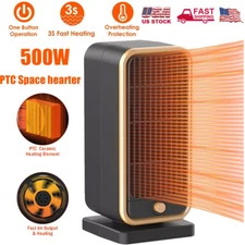 500W Mini Warm Air Space Ceramic Portable Indoor 3S Fast Heating Electric Heater