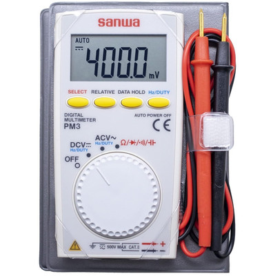 Sanwa PM-3 Slim Notebook Digital Multimeter 8.5mm Thick Japan New
