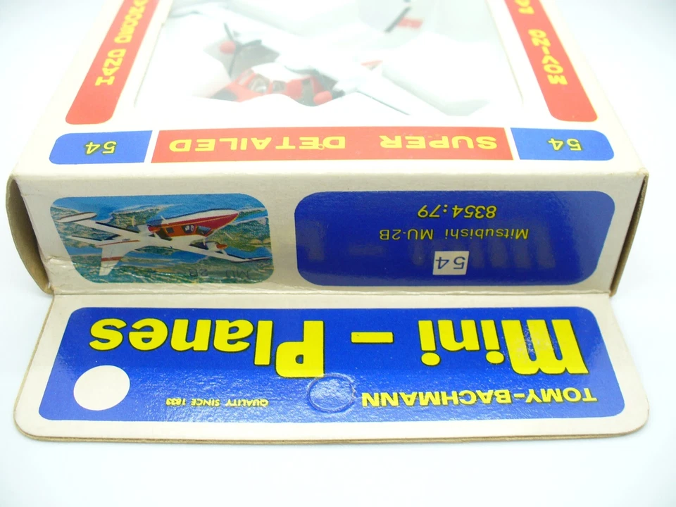 Miniaviones Tomy Bachmann #54 Mitsubishi MU-2B 1/130 nuevo stock antiguo Foto 3 de 4
