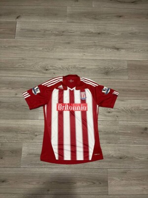 Stoke City 2010/2011 #67 Worth Adidas Red Home Football Shirt Size M