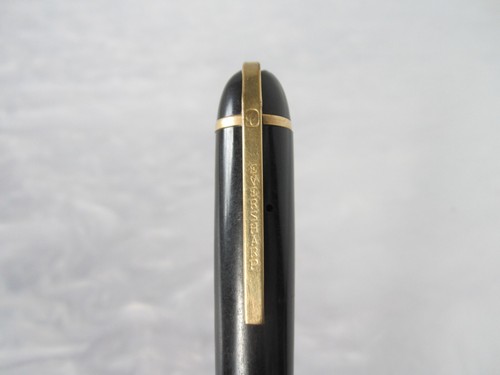 HERMOSA PLUMA ESTILOGRÁFICA ANTIGUA EVERSHARP SKYLINE NEGRA 14K MEDIANA NUEVA EN CAJA - Imagen 21 de 24
