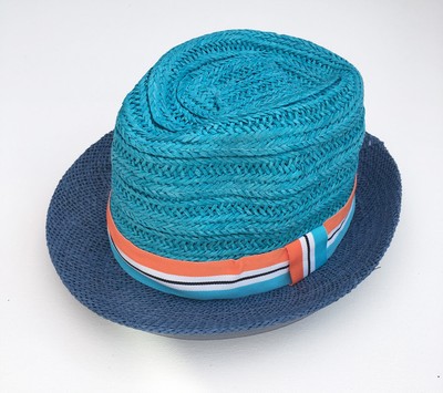 turquoise Hat trilby man or woman trilby summer