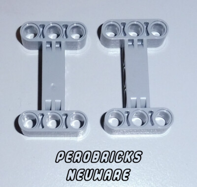 Lego Technic Technik 2x H-Verbinder hellgrau #14720 NEUWARE