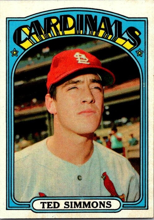 1972 Topps TED SIMMONS St. Louis Cardinals #154 EX/MT Condition (2)
