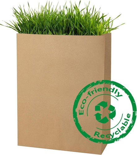 52 Pfund 10x6x14 Kraftpapier braun Einkaufstüten - 100 Stück Großpackung - strapazierfähiges Papier... - Bild 6 von 6